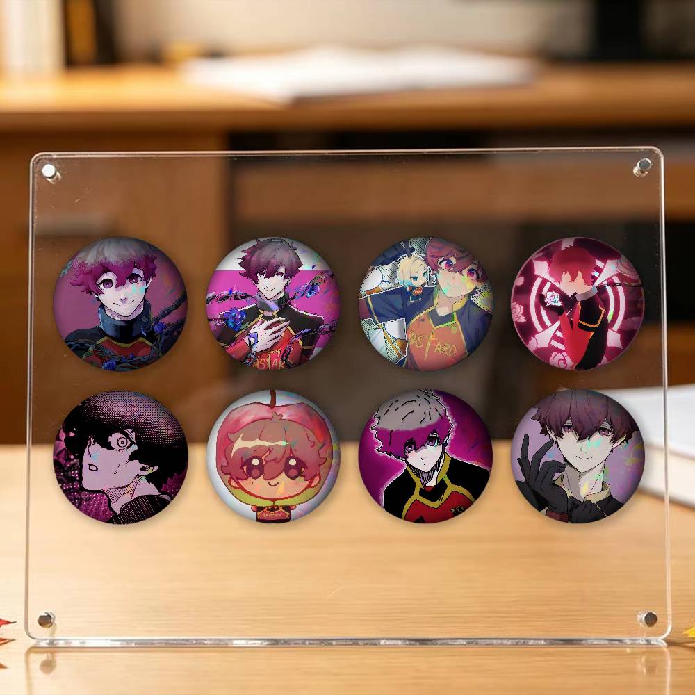 Gaming Console Buttons - アニメキャラクターアレクシスネスラウンド新しいブローチソフトボタンピン面白い愚かなスケートボードの上にガーナーピーバッジゲーマーコレクションギフト