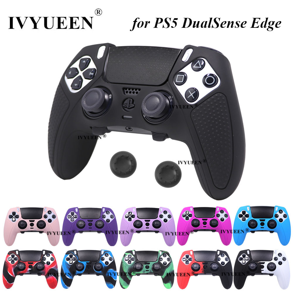 Sony Controller Dualsense Edge - IVYUEEN 滑り止め保護スキン PlayStation 5 PS5 DualSense
