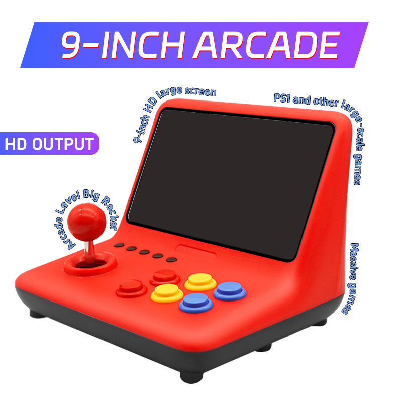 Gaming Console Sale - Coopreme A12 9インチIPS大画面アーケードゲーム機、5000ゲーム搭載、ダブルジョイスティック、デスクトップGBA小型ゲーム機