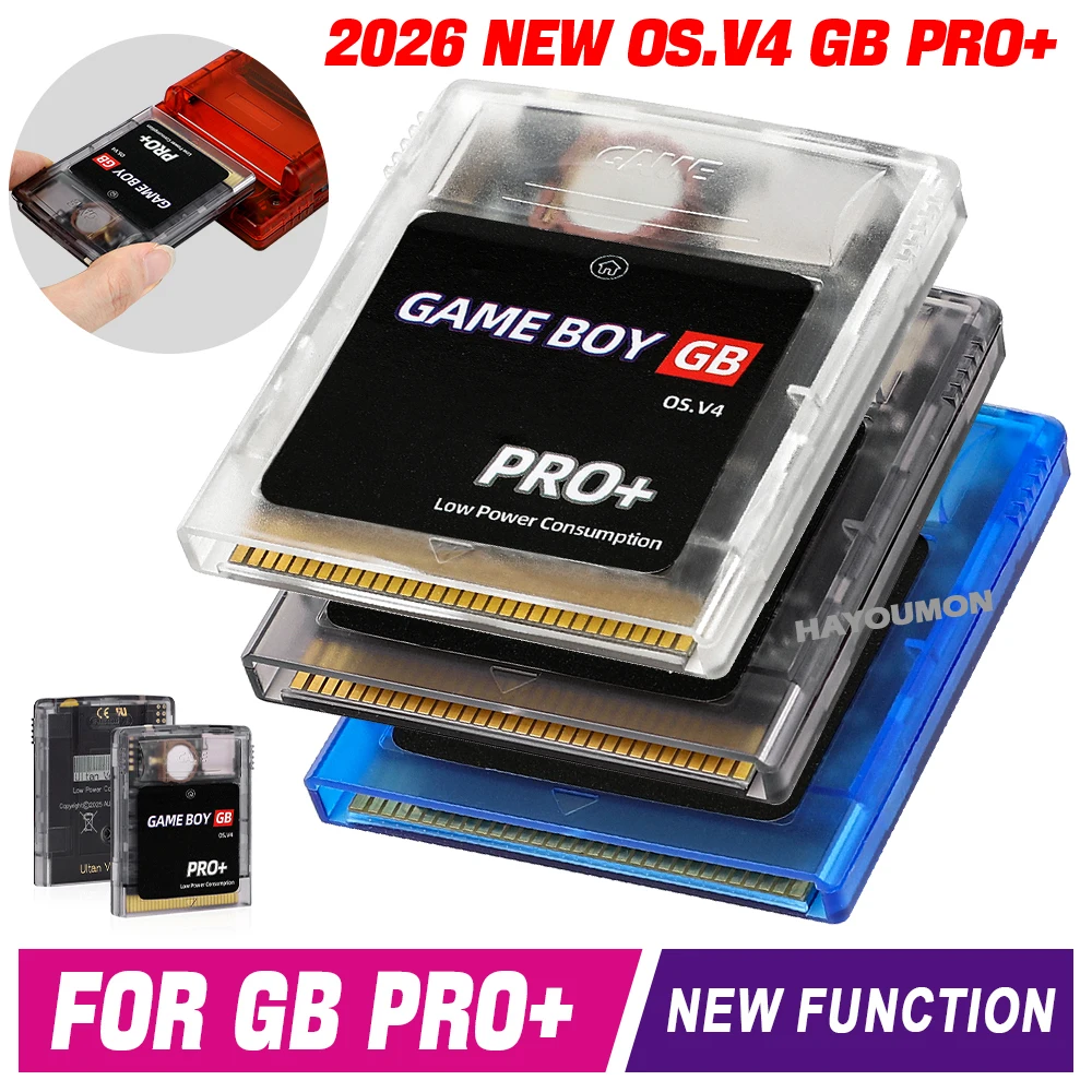 Gaming Console Os - 2026年版 GB GBC GBAゲーム機用ゲームアクセサリー GB PRO+ゲームカード
