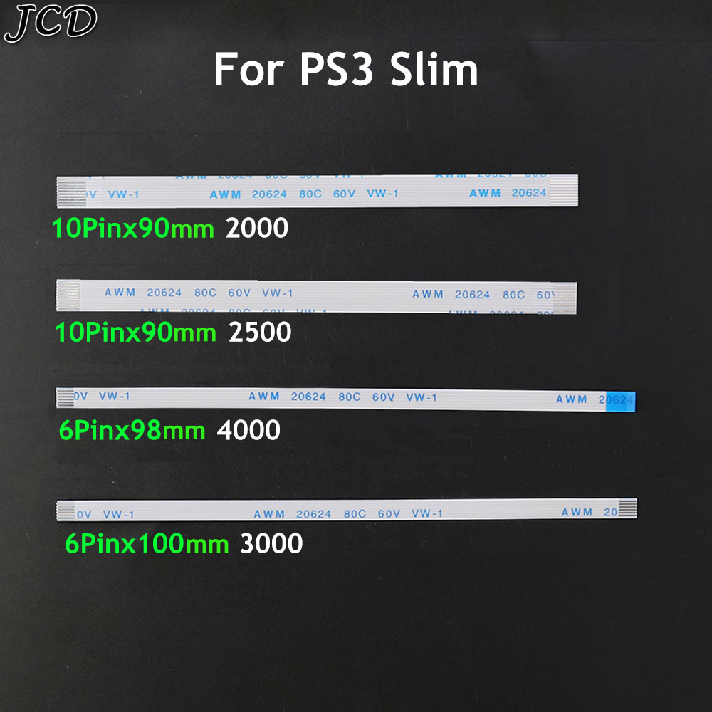 Gaming Console And Pc - Jcd-フレキシブルフラットリボン,リセットスイッチ,フレキシブル,10個,6ピン,10ピン,牡丹,ps3,スリム,2000, 2500, 3000, 4000