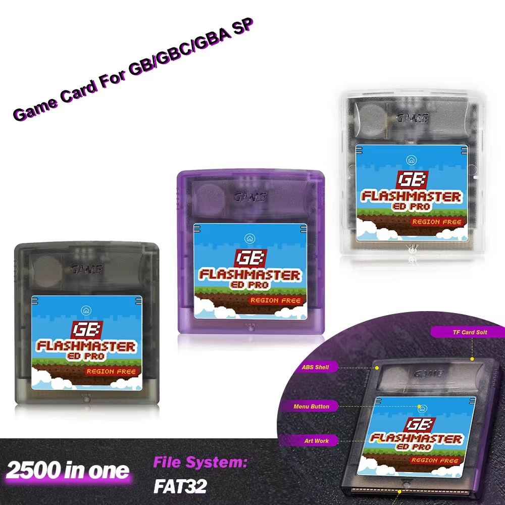 Gaming Console Os - 2500 in 1 OS V4 EDゲームカード（ゲームボーイカラー/GBA