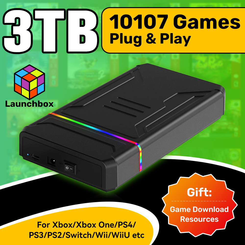 Gaming Console Os - 3T ゲーム HDD Launchbox OS レトロ