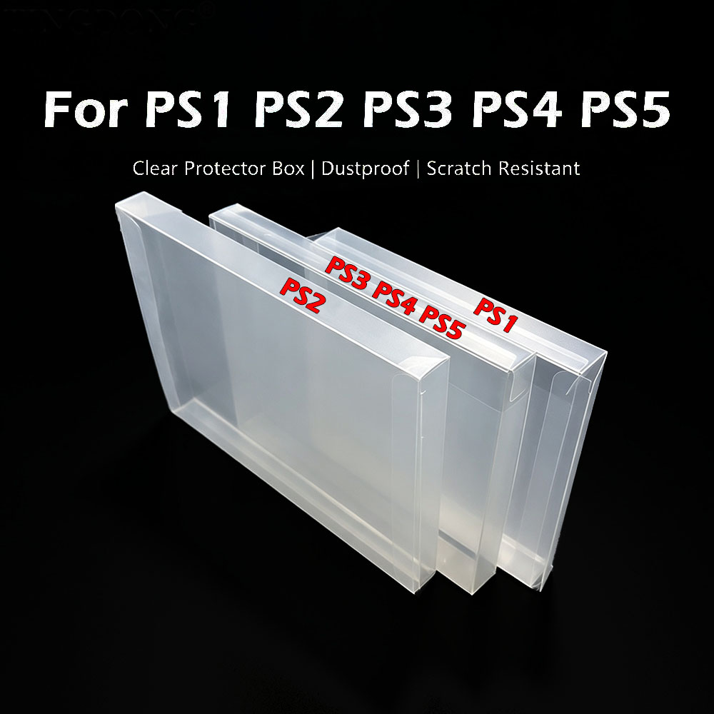 Gaming Console And Pc - 1～10個入り 透明PET製ゲームプロテクターボックス PS1 PS2 PS3 PS4