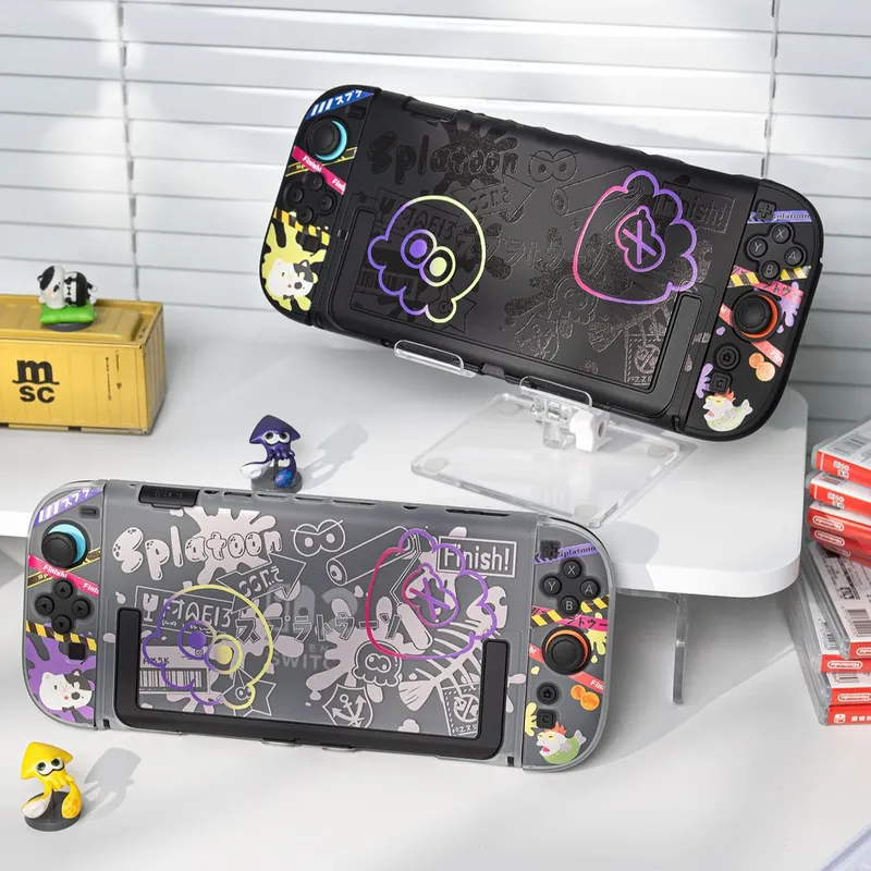 Gaming Console Nintendo Switch - アニメスイッチ保護ケース任天堂スイッチ 2/Oled スプリットコントローラーハードケースジョイコンドックカバーゲームコンソールアクセサリー