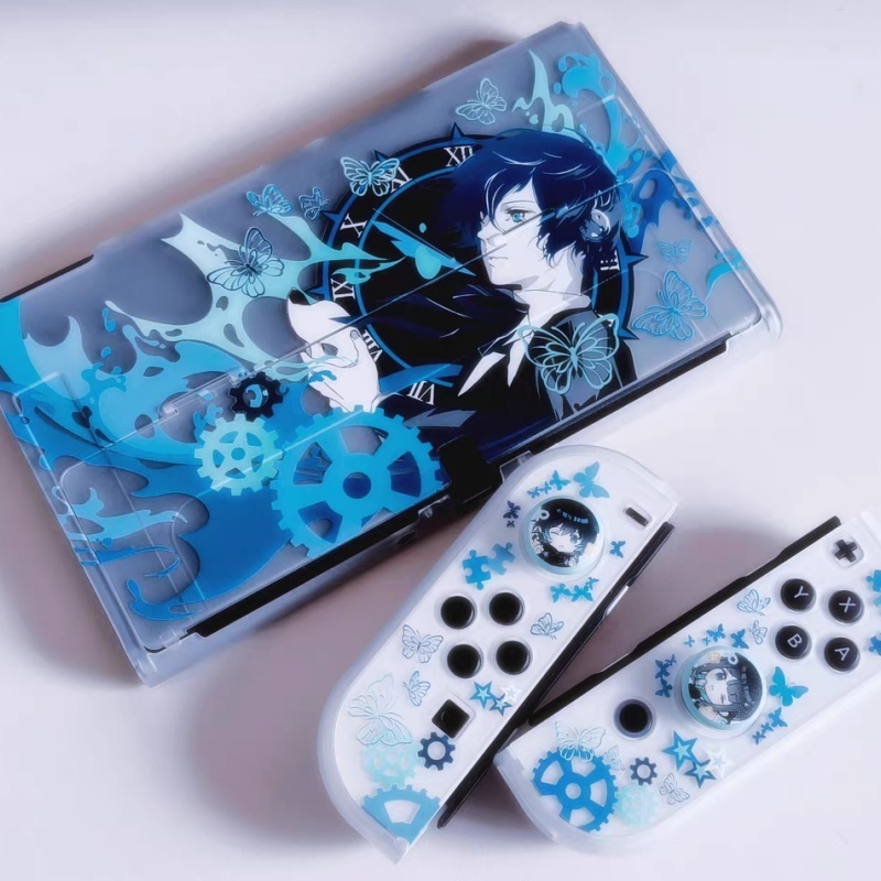 Gaming Console Nintendo Switch - ホットケース半透明ペルソナ3マコトユキハード保護パターンSwitch 2 Oled Liteゲームコンソールカバー対応