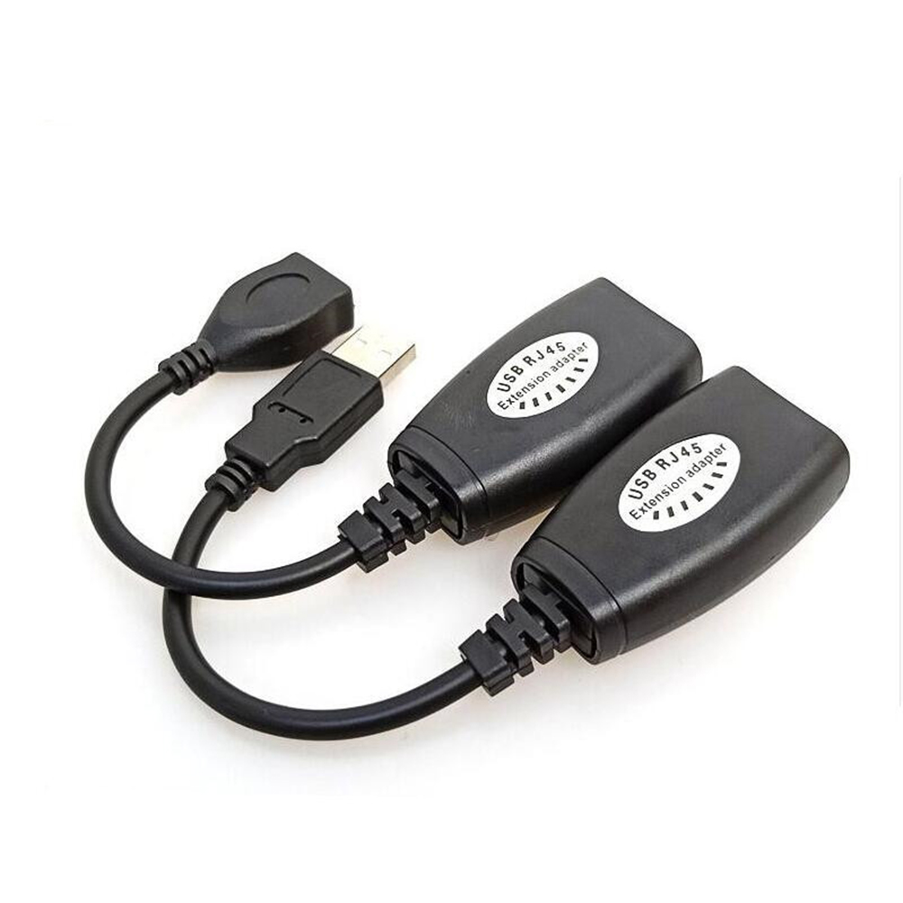 Lan Cable Gaming - USB to rj45 lan延長アダプター,延長ケーブル,最大50mの距離,ケーブル延長,cat5 rj45 cat6パッチコード,新品,2個
