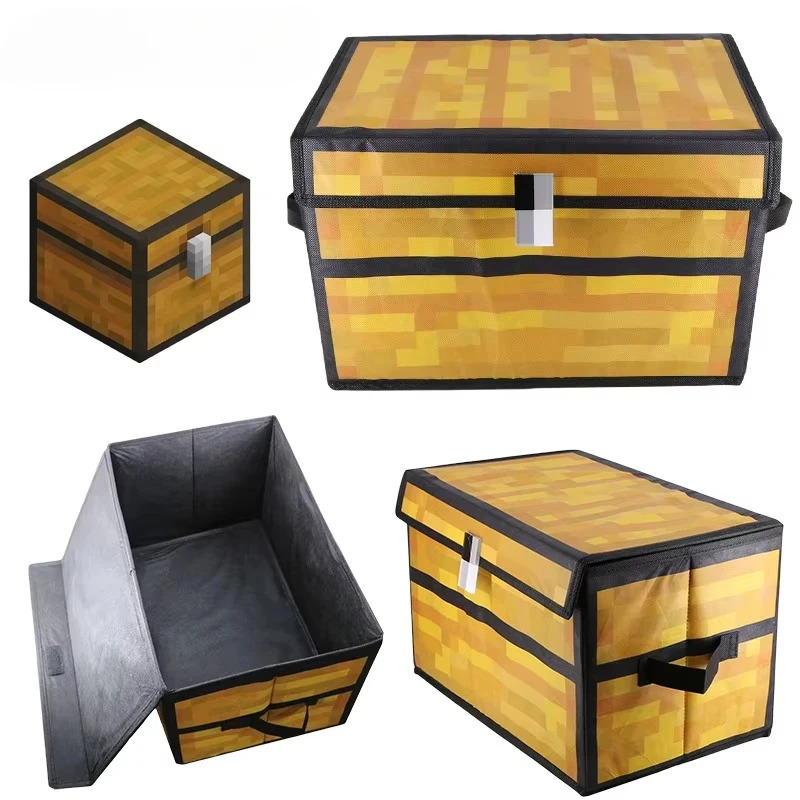 Gaming Console Minecraft - MineCraftion チェスト収納ボックス 大容量 折りたたみ式 衣類 毛布