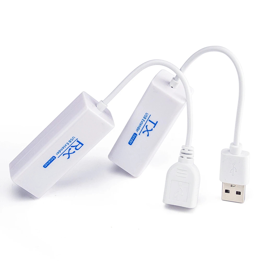 Lan Cable Gaming - USBからRJ45へのイーサネット拡張,cat5e/6ケーブル,usb utp拡張送信機,受信機キット,プラグアンドプレイ,200m