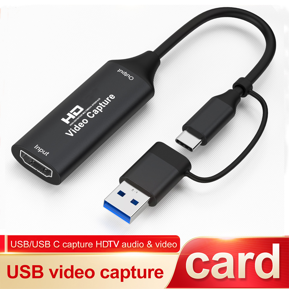 Gaming Console And Pc - 4K HDMI対応 USBビデオキャプチャカード 1080P HDビデオグラバー ライブストリーミングボックス