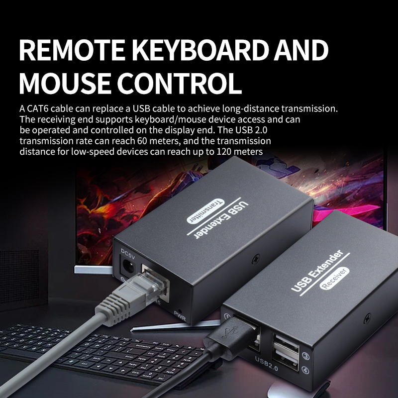 120M USB2.0 イーサネット経由延長ケーブル RJ4 - Lan Cable Gaming のレビューと価格