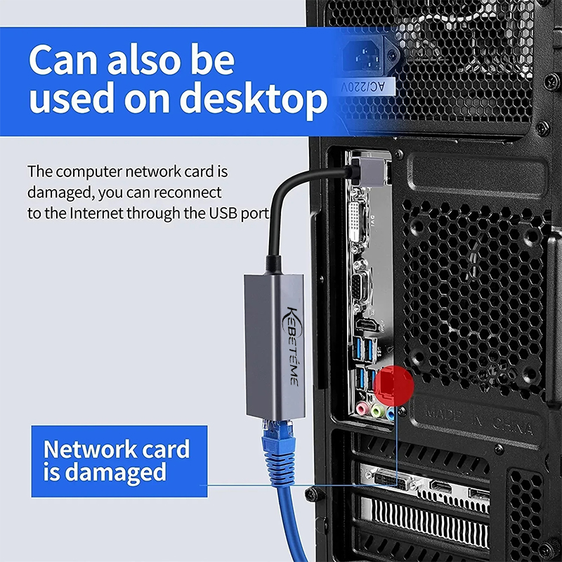 10/100/1000Mbps 有線ネットワークカード US - Lan Cable Gaming のレビューと価格