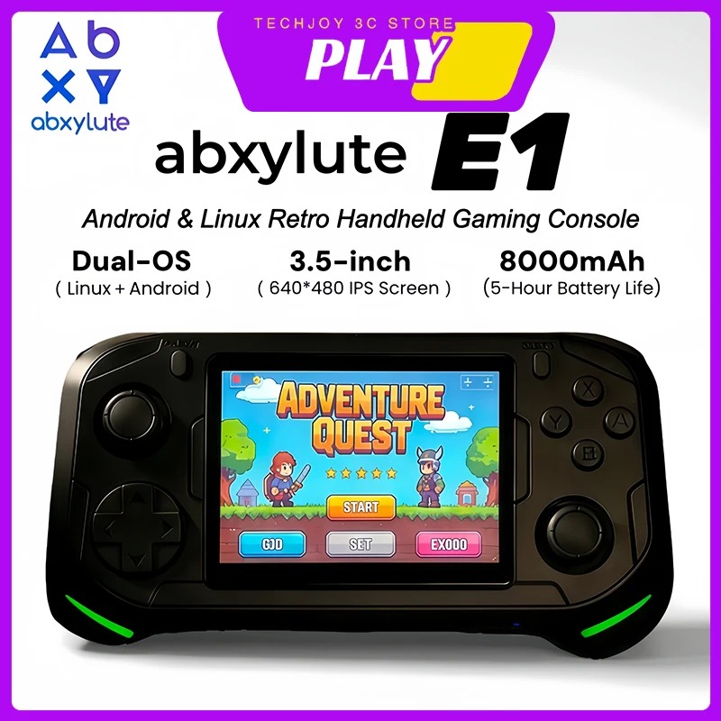 Abxylute E1 ハンドヘルドゲームコンソール RK3 - Gaming Console Os のレビューと価格