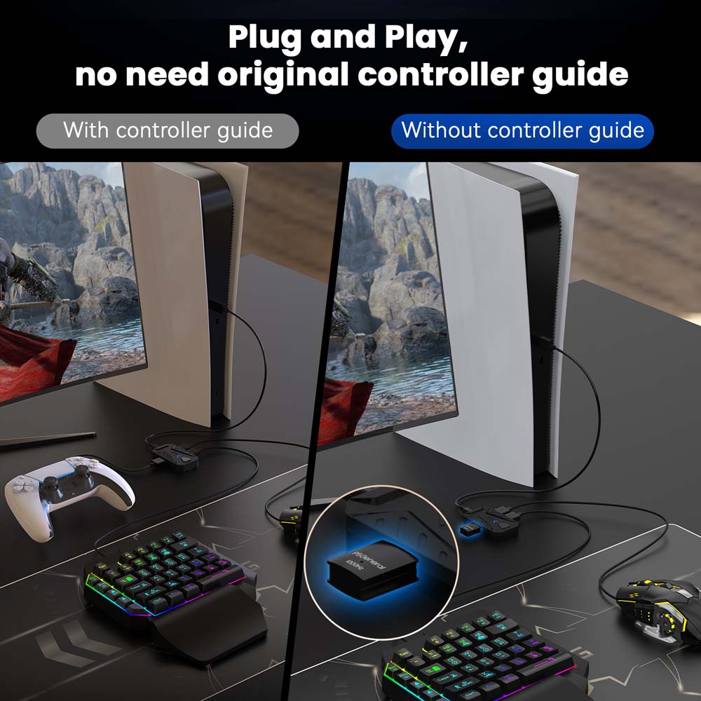 PS5 ゲーミングキーボードマウスコンボ USB タイプ C - Gaming Console Buttons のレビューと価格