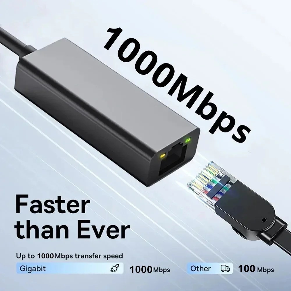 USB Type-C イーサネットアダプター ネットワークカ - Lan Cable Gaming のレビューと価格