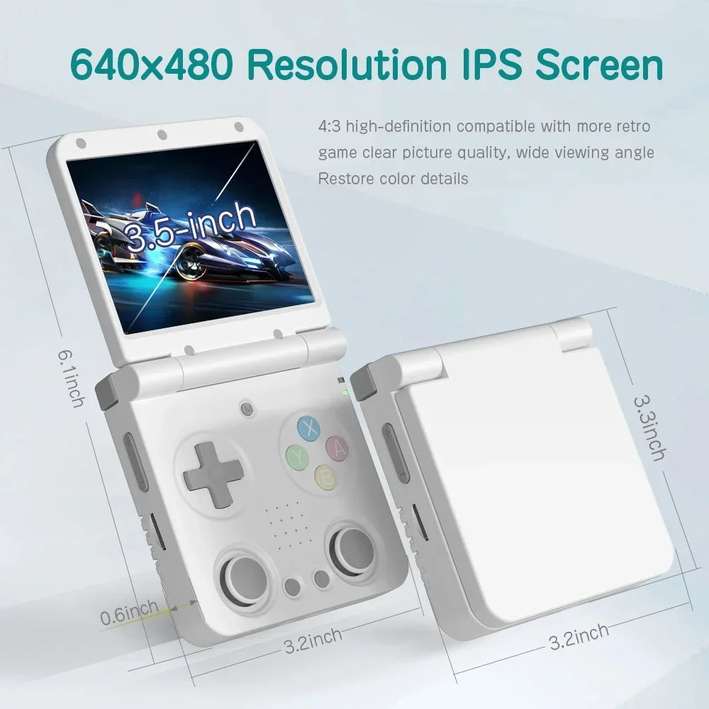 MIYOO Flip V2携帯ゲーム機プレーヤー3.5インチ - Gaming Console Os のレビューと価格