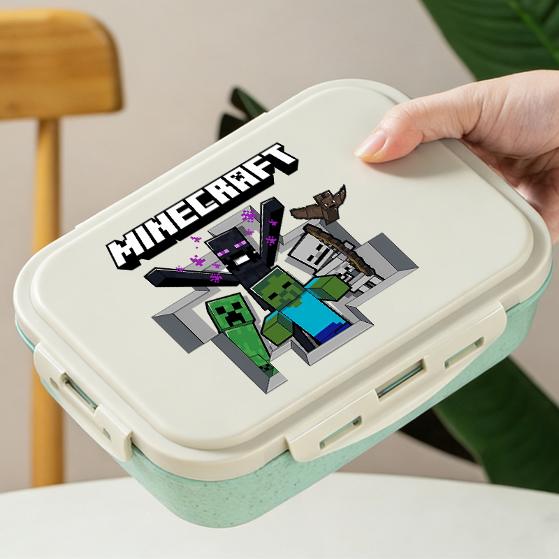 Minecrafted 弁当箱ゲームピクニック食品容器漫画フ - Gaming Console Minecraft のレビューと価格