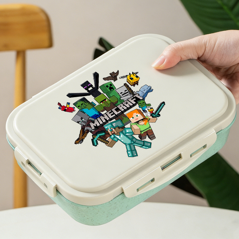 Minecrafted 弁当箱ゲームピクニック食品容器漫画フ - Gaming Console Minecraft のレビューと価格