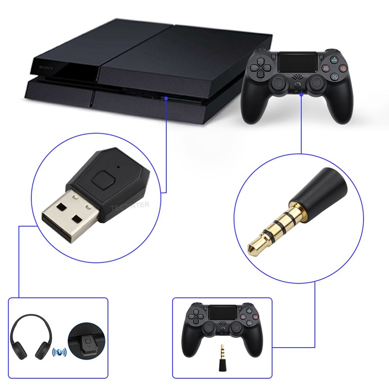 USB ワイヤレスアダプターレシーバー PS4 コントローラ - Gaming Console Best のレビューと価格