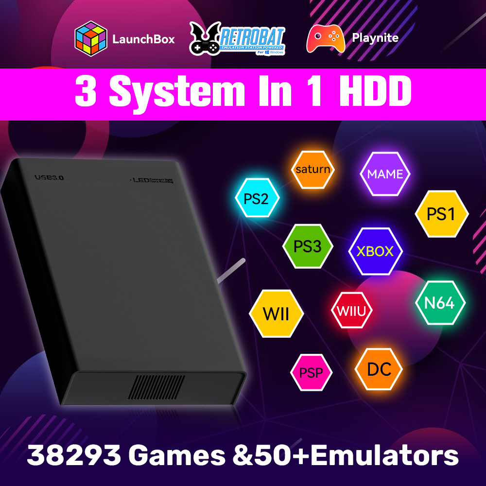 500G レトロ ゲーム HDD ビデオ ゲーム コンソール - Gaming Console Os のレビューと価格