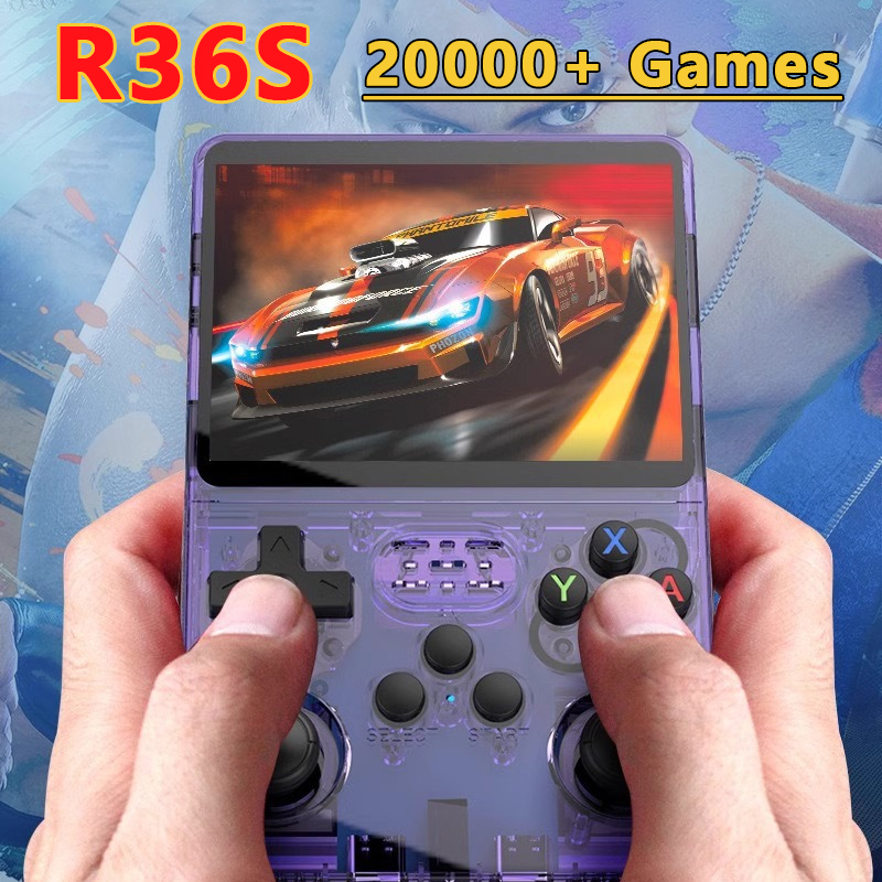 新型R36Sレトロハンドヘルドゲーム機 Linux OS 3 - Gaming Console Os のレビューと価格