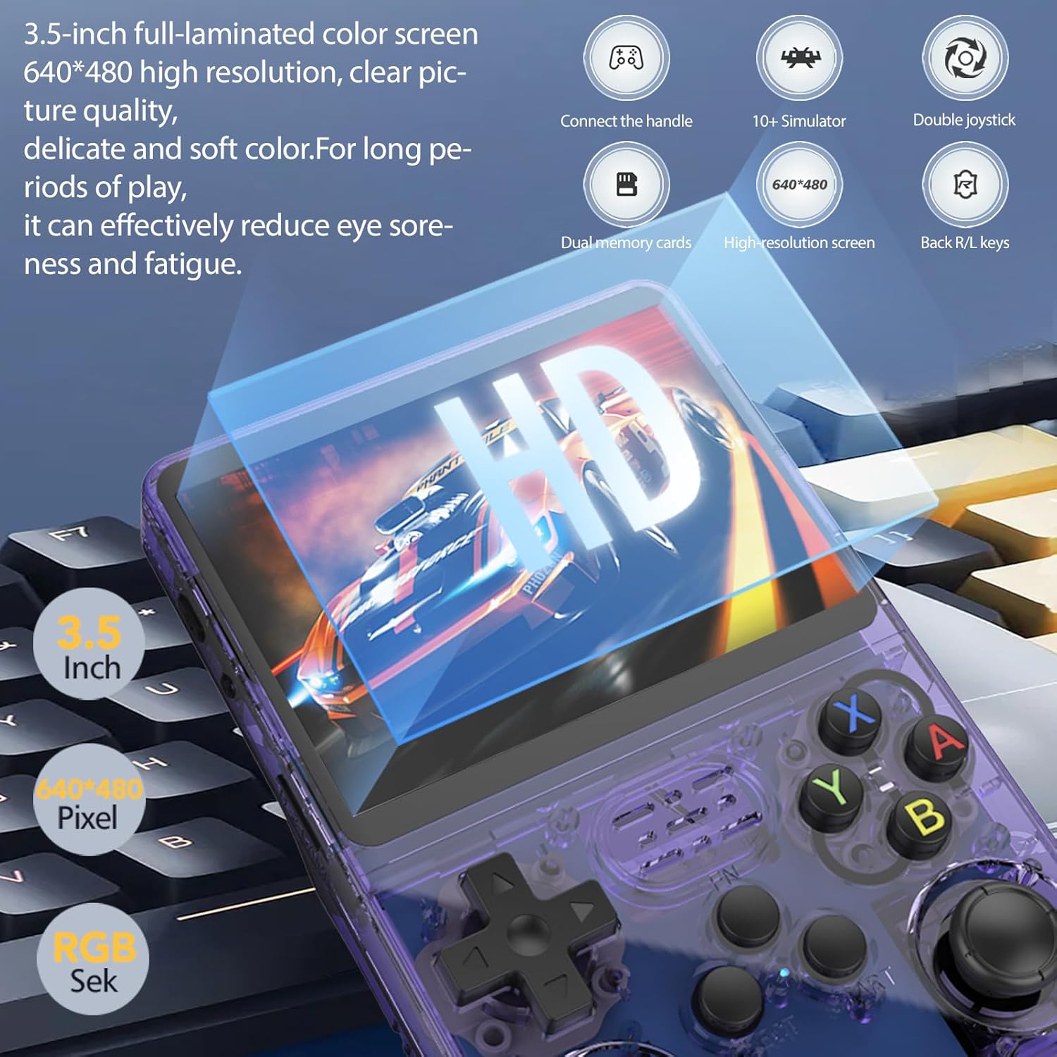 新型R36Sレトロハンドヘルドゲーム機 Linux OS 3 - Gaming Console Os のレビューと価格