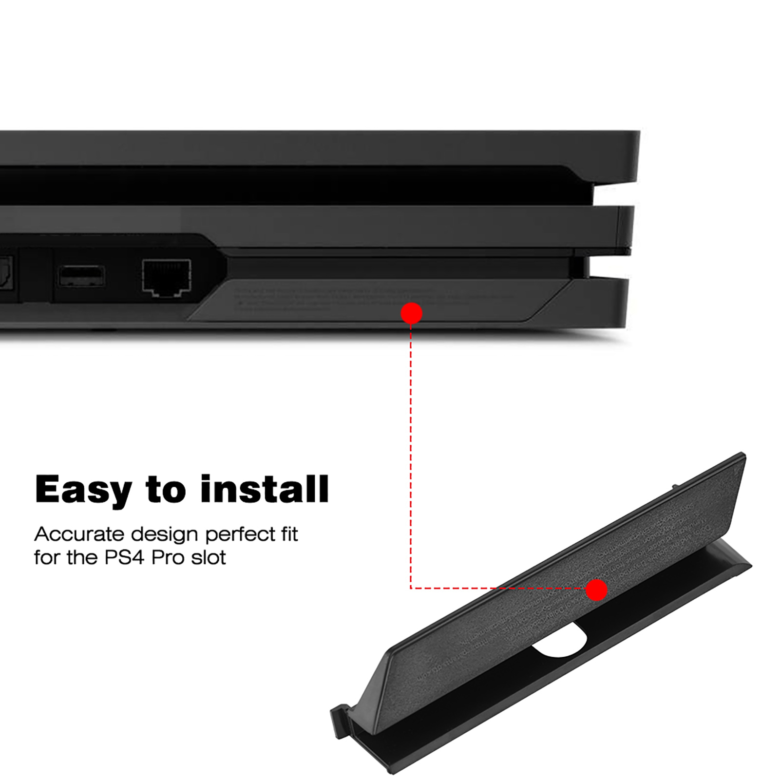 ソニーPS4proコンソール用の黒いプラスチック製HDDハー - Gaming Console Best のレビューと価格
