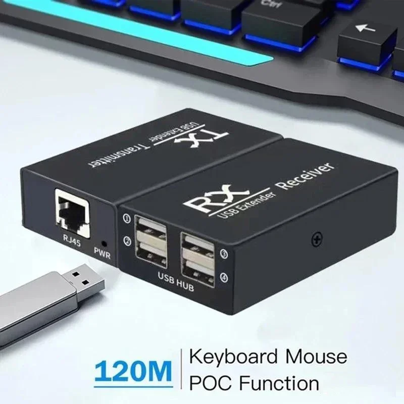 4ポートUSBエクステンダー,イーサネットケーブル,マウス, - Lan Cable Gaming のレビューと価格
