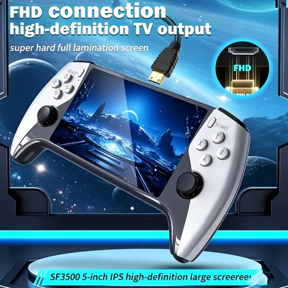 SF3500 5 インチハンドヘルドゲームコンソール PS1 - Gaming Console Buttons のレビューと価格