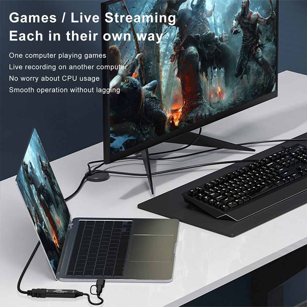 4K HDMI対応 USBビデオキャプチャカード 1080P - Gaming Console And Pc のレビューと価格